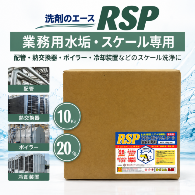 業務用 混合スケール除去剤｜洗剤のエース RSP 10kg・20kg